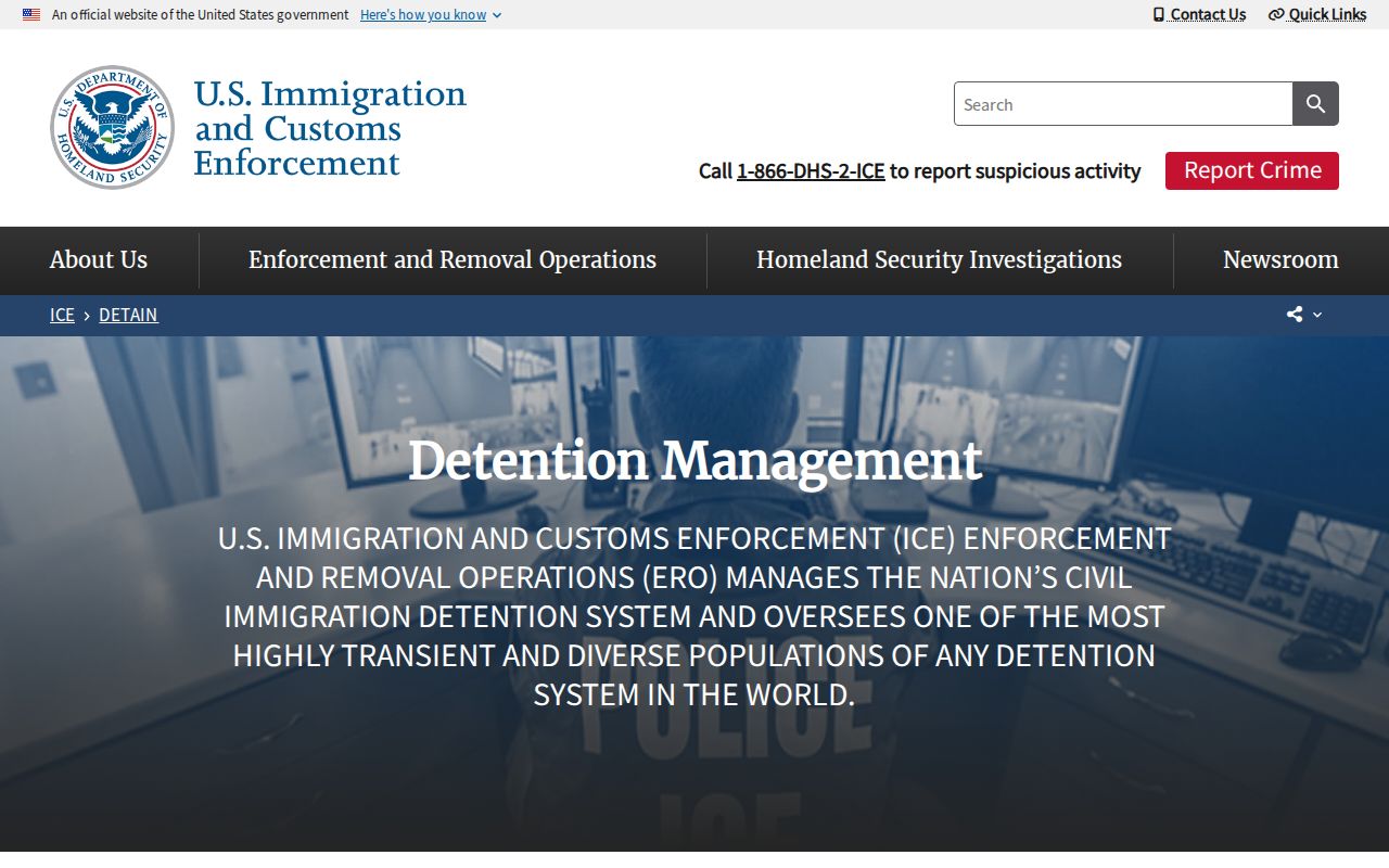 KCDC release and ICE detention information source