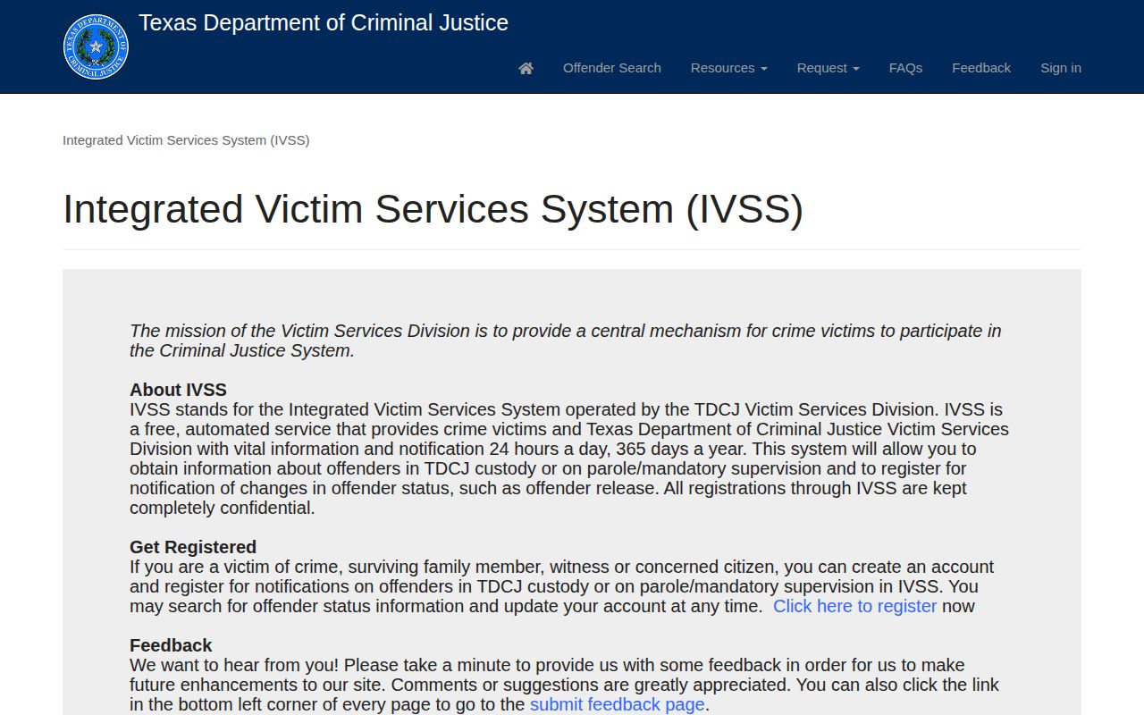 Kinney County IVSS and VINE inmate check portal